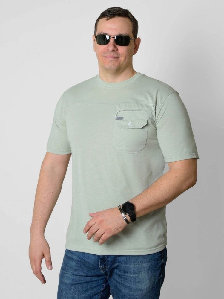 Мужская футболка бирюзовая купить в Интернет-магазине Садовод База - цена 650 руб Садовод интернет-каталог